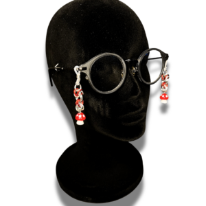 Mushroom Anodized Aluminum Glasses Charms