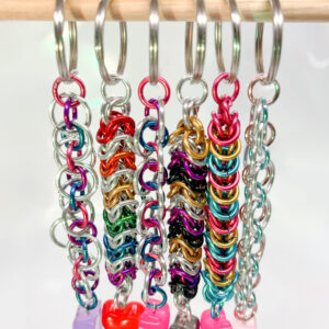 "Pride Collection" Anodized Aluminum Chainmail Keychains