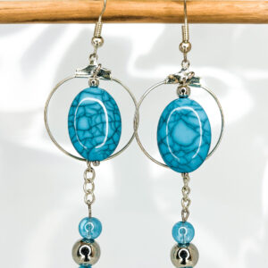"Dragon Scale" Circular Earrings
